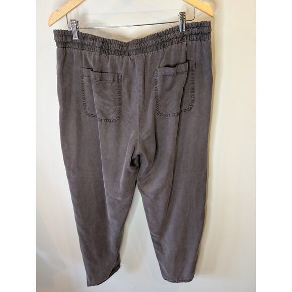 Cloth & Stone Anthropologie Tencel Jogger Trouser Washed Gray Relaxed XL - Picture 6 of 9